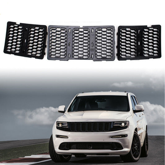 Black Mesh Grille Insert Kit Front Grill Cover For Jeep Grand Cherokee 2014-2016 EGRKIT Shop