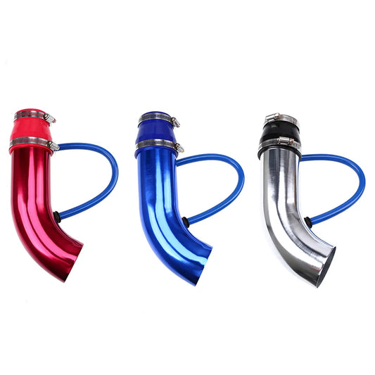 3" 76mm Air Intake Pipe Aluminum Cold Air Inlet Duct Tube Kit With Rubber Hose for Connect Filter High Air Flow EGRKit Shop