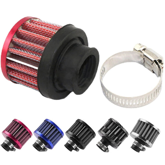 25mm Universal Mini Car Air Filter Motorcycle Cold Air Intake High Flow Crankcase Vent Cover Mini Filter Mushroom Head Auto Part EGRKit Shop