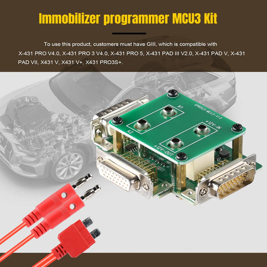 LAUNCH X431 Immobilizer Programmer MCU3 Kit Anti-theft adapter board support work with X-431 IMMO ELITE X-PROG 3 EGRKit Shop