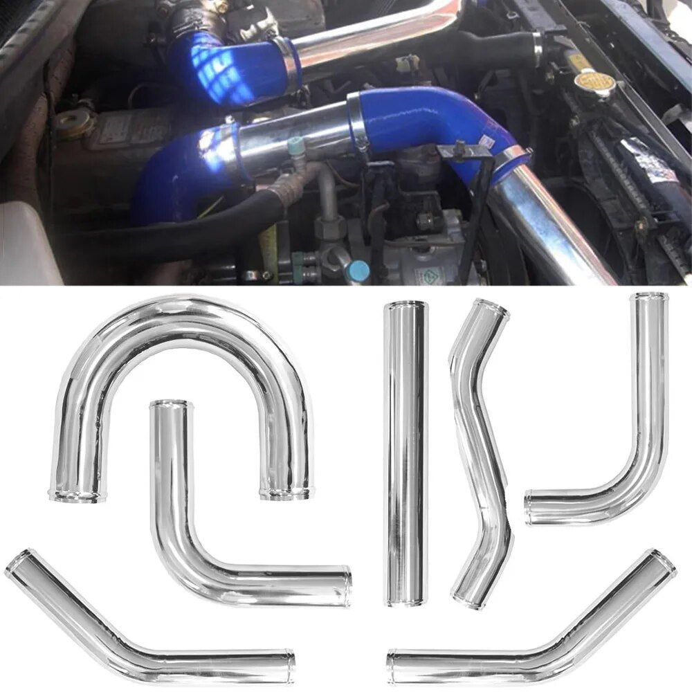 Universal Aluminum Tube 76mm 3inch Cold Air Intake Pipe for Racing Car Turbo Intercooler High Flow 0/45/90/180 Degrees L S Type EGRKit Shop