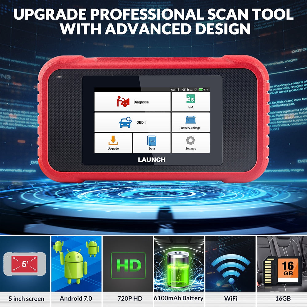 LAUNCH X431 CRP123E Car OBD2 Diagnostic Tools Obd2 Scanner Engine ABS Airbag SRS AT Oil  ETC SAS Code Reader Free Update Online EGRKIT Shop