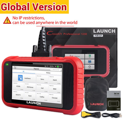 LAUNCH X431 CRP123E Car OBD2 Diagnostic Tools Obd2 Scanner Engine ABS Airbag SRS AT Oil  ETC SAS Code Reader Free Update Online EGRKIT Shop