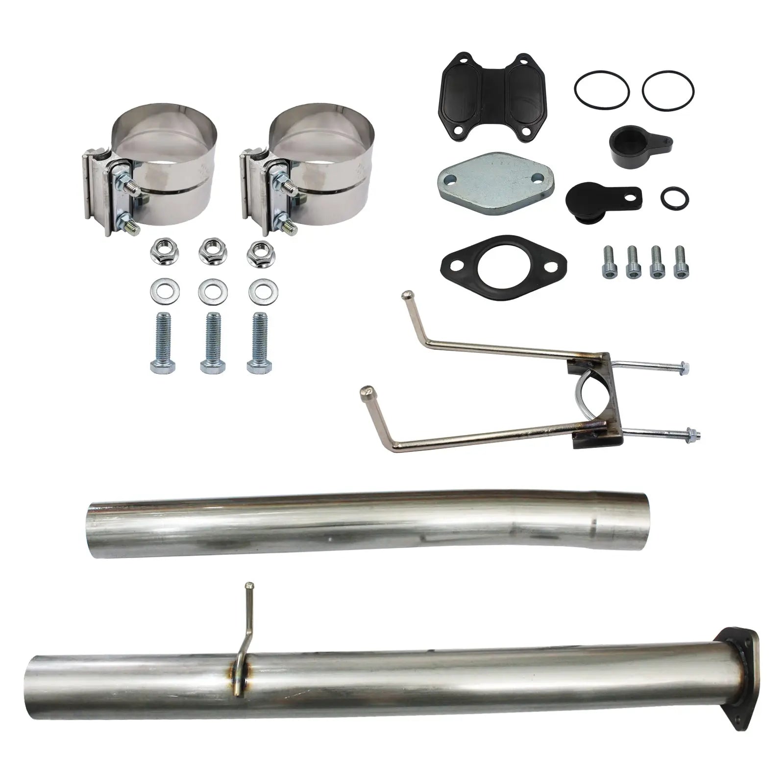 Muffler Pipe & EGR Delete Kit For 2013-2018 Ram 3500 4500 5500 6.7L Cummins Diesel Egr Kit