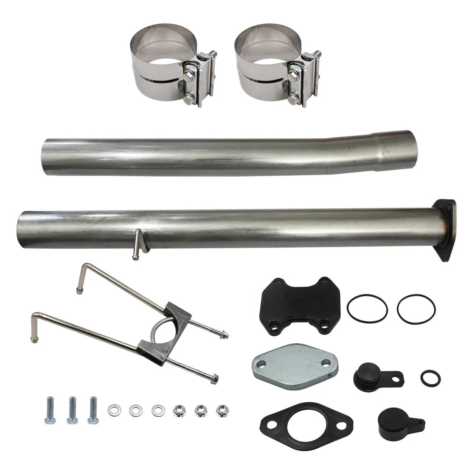 Muffler Pipe & EGR Delete Kit For 2013-2018 Ram 3500 4500 5500 6.7L Cummins Diesel Egr Kit