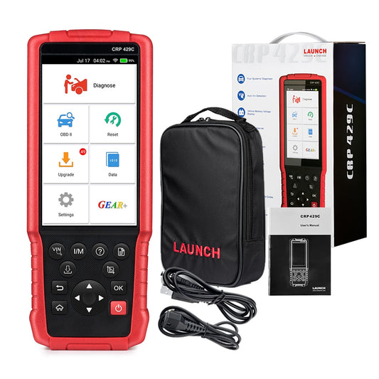 LAUNCH X431 CRP429C OBD2 Scanner Car OBD OBD2 Diagnostic Tool 4 System + 15 Reset Service OBD II Code Reader pk CRP123E CRP129E EGRKIT Shop