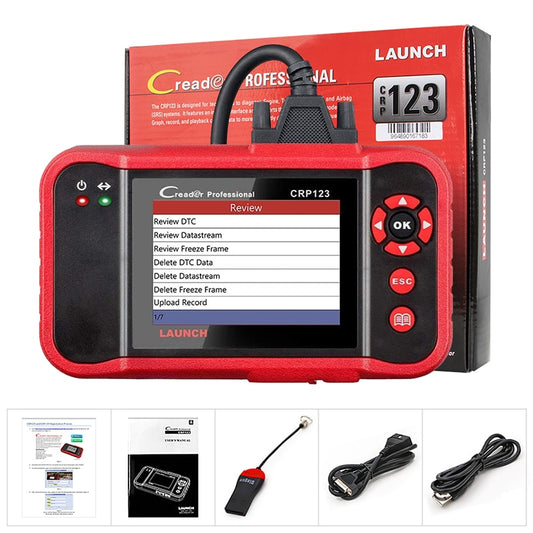 LAUNCH X431 CRP123 OBD2 Tools ABS SRS Airbag Engine AT Automotive Diagnostic Scanner Full OBDII DIY Code Reader Free Update EGRKIT Shop